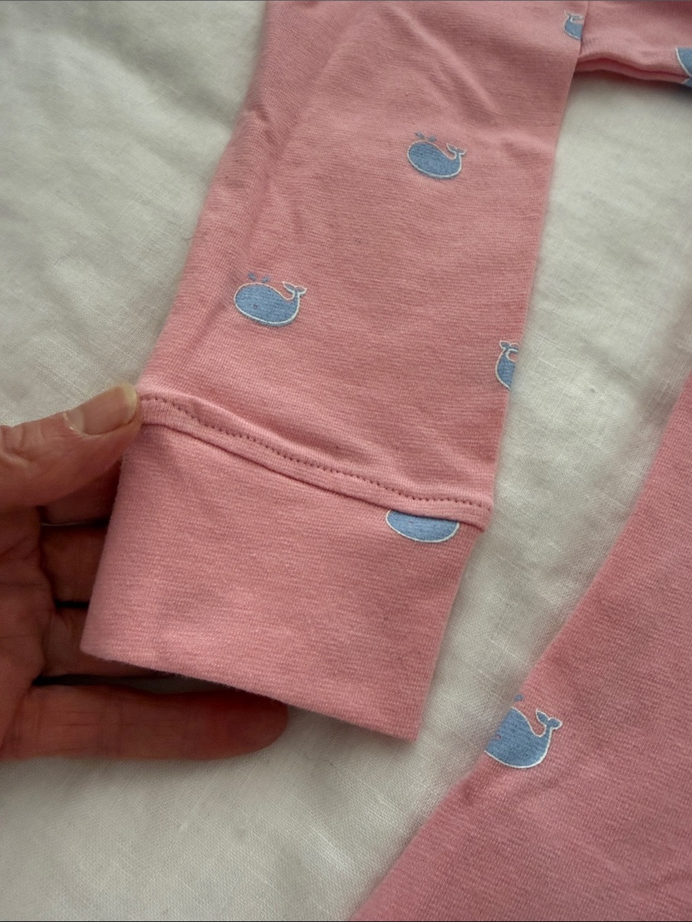 Equine Couture Girls' Pink Long-Sleeve Polo with Blue Whales. Sz S NWT - Picture 6 of 12